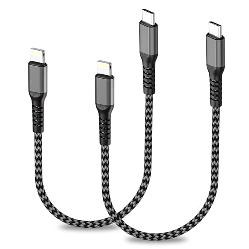 Cable USB C a Lightning 0.3M [Apple MFi Certificado] para iPhone 14 Pro Max/13/12 Mini/11/X/XS/XR/8 Plus/SE,iPad