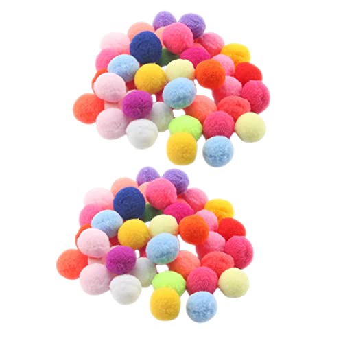 HOLIDYOYO Fluffy Balls String Wall Pendants 2pcs Plush Ball Decor Kids Room Aesthetic