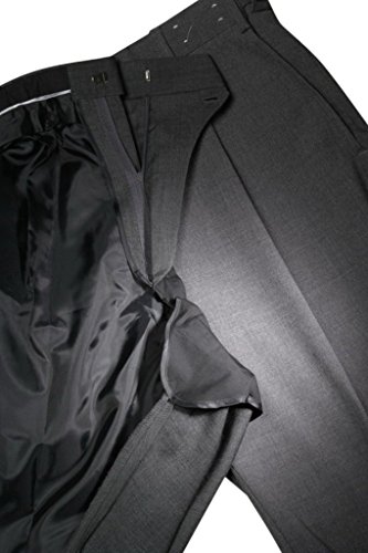 Knightsbridge Super 100's Wool Stretch Gabardine Men's Dress Pants, 1 Pleat2