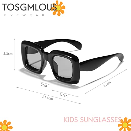 3-12 Years Kids Polarized Sunglasses Boys Girls Soft TPEE Frame Cat Eye Design Fashion UV400 Protection Glasses4