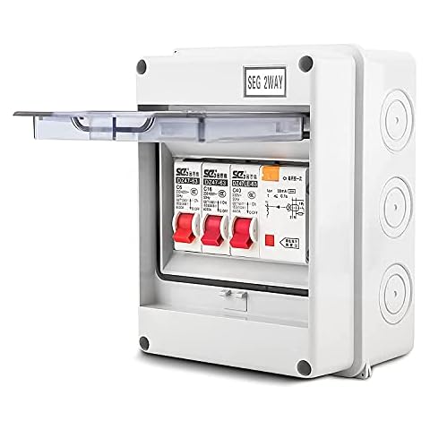 AYNEFY 2 Way Consumer Unit with RCD Cover