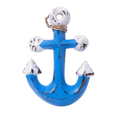 Orient Express - Ancla de madera, decoración de pared, colgante de madera, decoración marítima, amuleto de la suerte, varios tamaños, producto hecho a mano