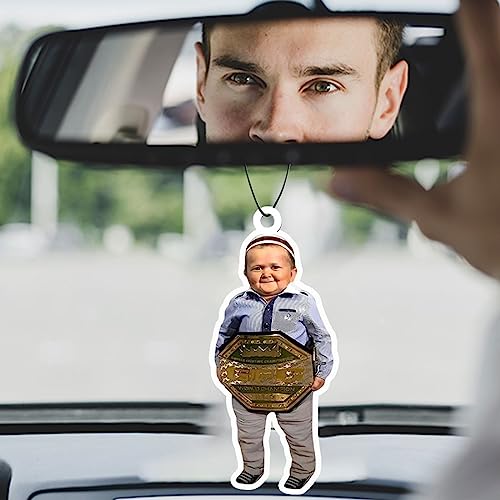 Hasbulla Meme Car Air Freshener | Gift Fans Gift Funny Ideal Funny Present For Men Or Women Joke Car Accessories For Him Her Dad Boyfriend Friend Household Air Freshener Candy Scent (2Pcs-F) #TOP2