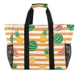 Tejido impermeable: tela exterior de poliéster texturizado e interior forrado de polietileno que repele el agua de manera eficaz. La parte inferior de la bolsa utilitaria para mujer tiene una placa de polietileno para apoyo, lo que hace que la bolsa sea más elegante.