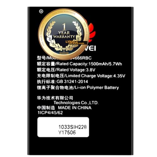 Image of The Black Store Original Hb434666Rbc Parts for Airtel Hotspot 4G Router Vodafone Huawei R-216 R216 E5573 1500Mah with 1 Year Replacement Warranty