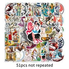 51PCS Ancient Greek Mythology Stickers for Water Bottle,Skateboard,Car,Laptop,Helmet,Notebook,Scrapbook,Luggage,Trendy Retro Myth Vinyl Decal,Teens Adult Sticker,Cartoon Aesthetic Graffiti Sticker - Image 2