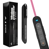 USB-C & USB-A – Der laser pointer präsentation ist mit einem dualen USB-A und USB-C Empfänger ausgestattet, sodass er flexibel mit verschiedenen Geräten kompatibel ist. Dank des Clip-On-Designs lässt sich der powerpoint presenter einfach an Ihrer Tasche oder einem Notizbuch befestigen.