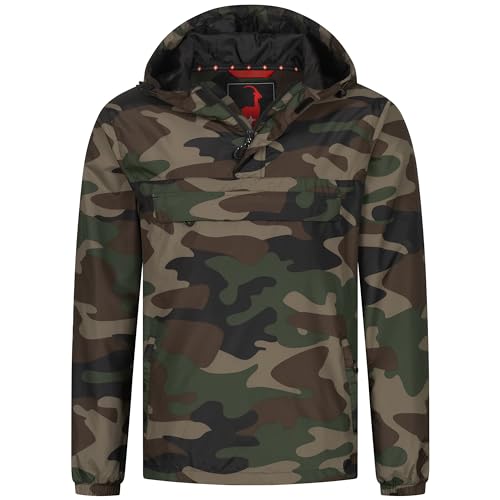 Höhenhorn Lepon Herren Jacke Windbreaker Camo Grün Gr. XL