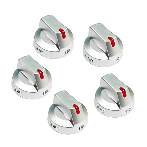 Image of AFYQJCF 5pcks DG94-03500A/Z Replacement Knob for Samsung Stove Knobs:DG94-03500U/V,DG94-03500W,DG94-04167,Compatible with Samsung Gas(Electric) Stove Knobs:NX60T8111SS NX60T8311SS NE63T8111SS.