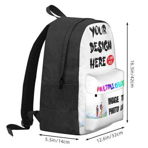 Custom backpack for Men & Women Add Your Design Personalized backpacks With Your Text Logo Picture Customized bookbag Gifts for Friends Style 033