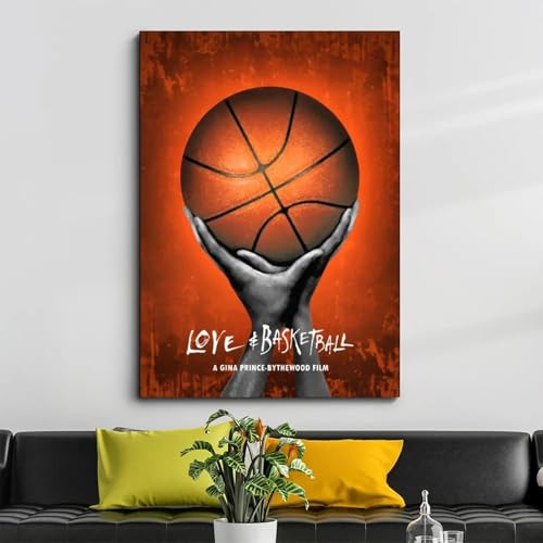 Toile graffiti love et basketball haute definition grand format - 2