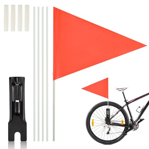 Fosoloni Fahrradfahne für Kinder 200cm,Fahrrad Wimpel Verstellbare...
