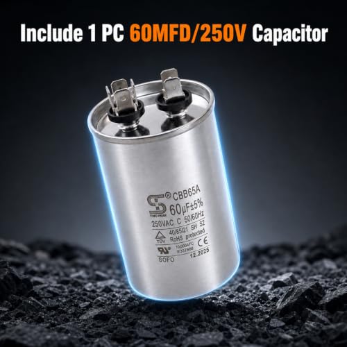 5KCP39LGV569BS HC43TE113 HB43TR113 Blower Motor Furnace with Capacitor 1/2HP 115V 7.9A 48 Frame 60Hz 1075RPM 3Speed CW/CCW Compatible with Carrier, fit for Bryant Payne AC Conditioner Motor by zhengyu - Used condition - Image 5