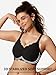 COCOMARTS Jelly Bras for Women No Underwire Scalloped Push Up Wireless Bralettes Seamless Soft Comfort Everyday Tshirt Bra Black Medium