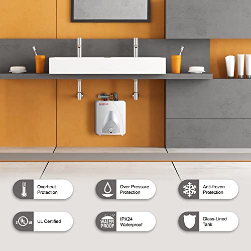 Camplux Electric Water Heater 1.3 Gallon, Hot Water Heater With 43.3'' Cord Plug #TOP2