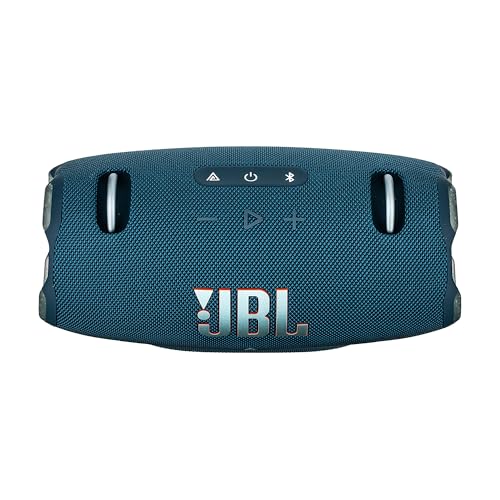Image of JBL Xtreme 4 Portable Bluetooth Speaker, IP67 Waterproof, 24 Hrs Playtime (Blue) (JBLXTREME4BLUAM) + USB-C Cable + Microfiber Cloth