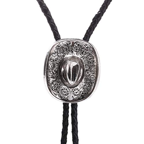 HUABOLA CALYN Western 3D Cowboy Hat bolo tie- Fashion Vintage Cowboy Knight Boots Bola tie Necktie for Men - Thumbnail 2