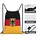 Cute Germany Flag Drawstring Backpack Gym String Bag Adjustable Germany Sports Drawstring Bag For Women Men