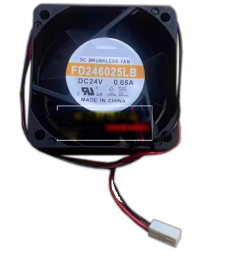 Ventilador de refrigeración FD246025LB de 60 mm de 24V para chasis de ordenador negro