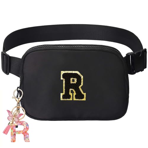 Image of Belt Crossbody Bag for Girls Women - Girls Fanny Pack Ages 8-12 Teen Birthday Gifts Small Waist Packs Trendy Kids Fanny Pack Black R
