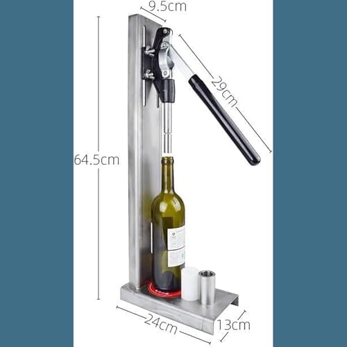 Manual Wine Bottle Corking Machine 4-Head Labor-Saving Design for Home Winemaking and Bottling