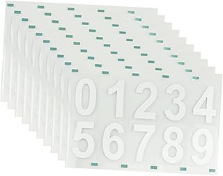 VILLCASE 10 Sets Mailbox Mailbox Digital Stickers Label Stickers Adhesive Stickers Water Proof Stickers Window Numbers Sticker House Address Signs Address Number Decal Mailbox Decals Paper
