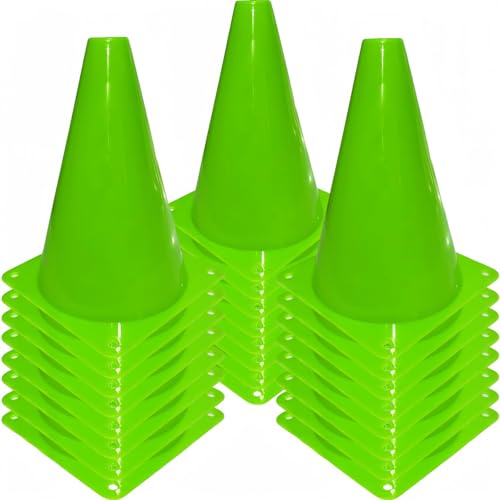 Cônes de signalisation sport de 17,8 cm pour entraînement multicolore x24