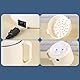 Multifunktionaler Elektrischer Hot Pot, Tragbarer Minikocher für Nudelsuppe mit Maifanshi-Technologie (Beiger und gedämpfter Garkorb)