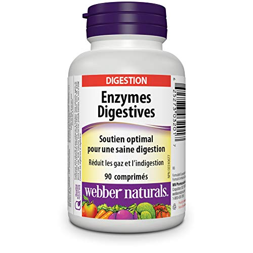 Webber Naturals Digestive Enzymes for Proteins and Carbohydrates, 90