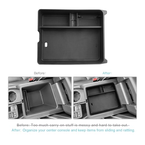 Image of CDEFG 2023 2024 2025 Pilot Center Console Organizer Tray for 2023-2025 Honda Pilot Touring Sport EX-L Elite TrailSport LX Middle Console Storage Box 2024-2026 Ridgeline / 2024-2026 Passport (Type B)