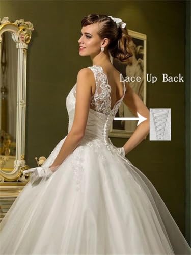 TRHTX Knee Length Short Wedding Dresses for Bride Scoop Neck Chiffon Wedding Bridal Gowns for Women2