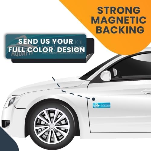 Miniatura 5 de Magnet Me Up Imán rectangular personalizado de 10 x 3 pulgadas, perfecto para negocios, publicidad, uso personal, regalos, elige tu texto, carga