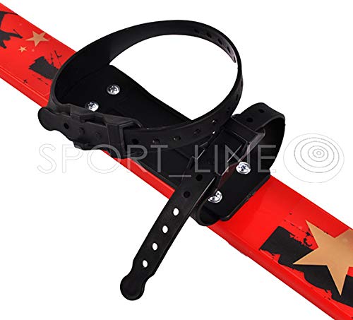 Marmat Bacchette per sci per bambini, in plastica, 5 colori, 90 cm (rosso)
