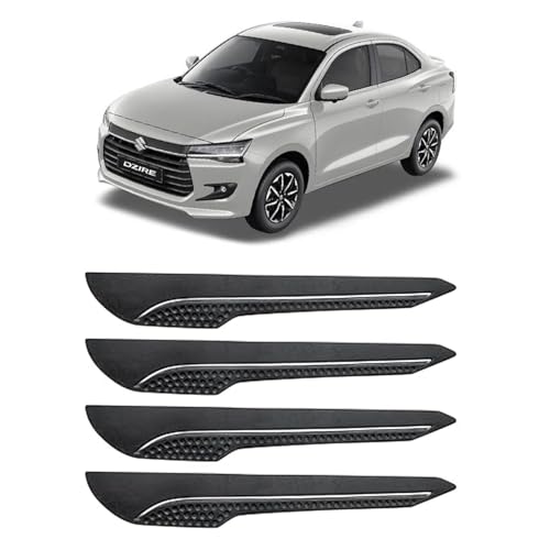 Image of AOSIS-Car Bumper Protector /Bumper Guard for Maruti Suzuki Dzire with Single Chrome Stripe (4-Pcs)