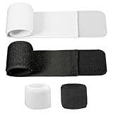 4Pcs Soccer Shin Guard Straps Shin Pad Holders Shinguard Stays Anti Slip Sports Football Legging for Kids Youth Adult Lightweight Adjustable Black White