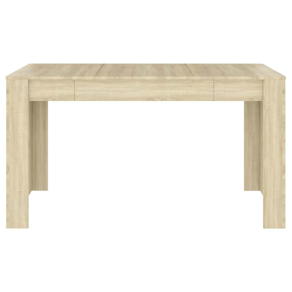 Esstisch Holzwerkstoff 140x74,5x76 cm Sonoma-Eiche | Robust und stabil, pflegeleicht mit feuchtem Tuch, für Esszimmer und Küche