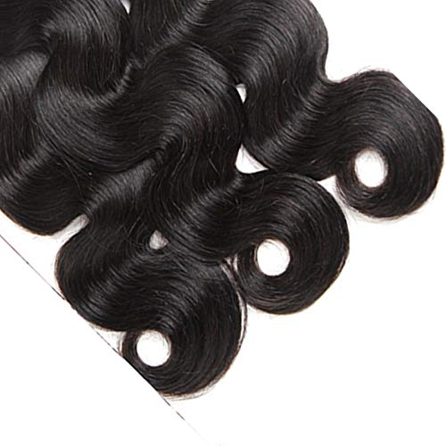 28inch Body Wave Micro Loop Ring Human Hair Extensions Remy Human Hair Brown Color 4# Hair Extension Micro Beads Hair Extensions Loop Hair 100 Strand (14inch 100 strand, Color 1b#)