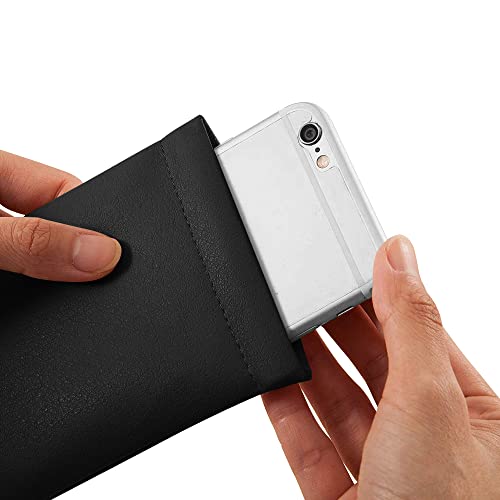 Alladaga 3 Pack Leather Soft Sunglasses Case Squeeze Top Portable Eyeglasses Pouch Glasses Bag For Women Men #TOP6