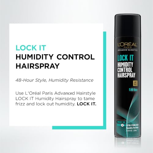 Image of L'Oreal Paris LOCK IT Humidity Control Hairspray (Packaging May Vary)