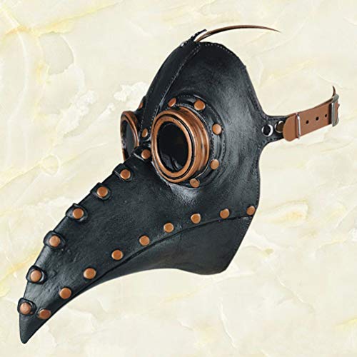 KESYOO Máscara de Peste Doctor Steampunk Pássaro Bico Máscara de Festa de Máscaras, Adereços para Fa