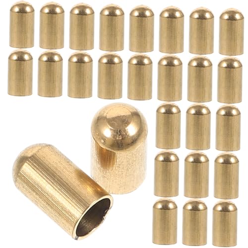 HAPINARY DIY Essential 30pcs Lanyard Fastener Metal Rope End Cap Stopper Cord Rope Ends for Fashi