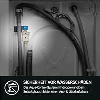 AEG Waschmaschine 8 kg, Serie 6000 ProSense: Mengenautomatik für automatische Anpassung von Waschdauer & Energieverbrauch, Startzeitvorwahl, Nachlegefunktion, Vollwasserschutz, 1400 U/min, L6AMZ48FL – Ansicht 5