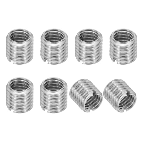 PATIKIL 316 �X�e�����X�X�`�[���˂��A�_�v�^�[�X���[�u�����i�b�g�A8�� M10 x 1.5 �I�X - M8 x 1.25 ���X �C���p�C���T�[�g�i�b�g�X�N�����[���f���[�T�[�ϊ��t�@�X�i�[ 8mm