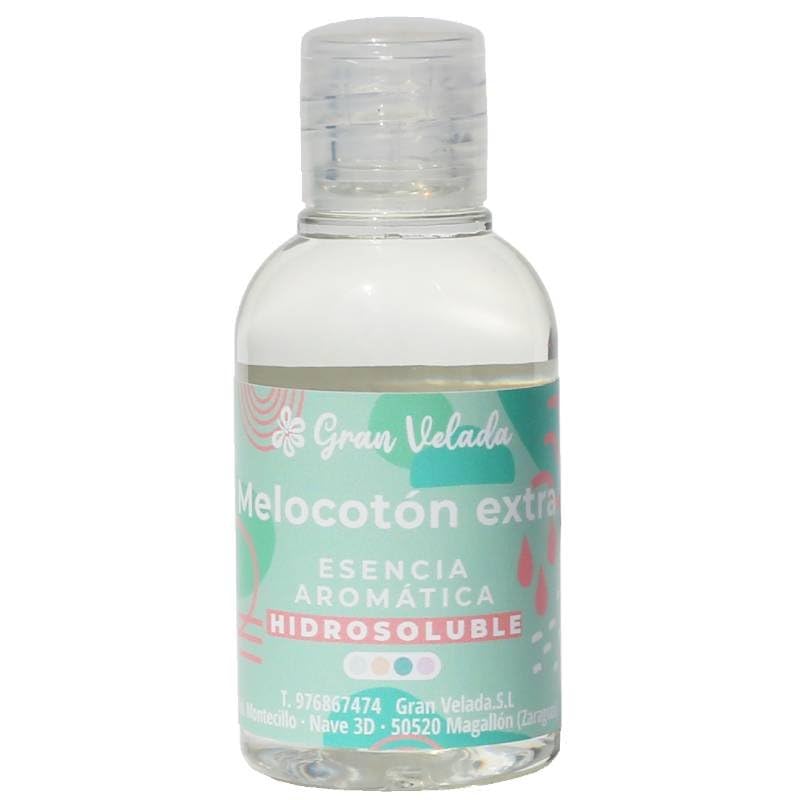 Esencia Aromática Melocotón Extra Hidrosoluble | Concentrada, Frutal y Versátil para Perfumes, Cosméticos y Ambientadores. Vital y Cálido | 50 ml