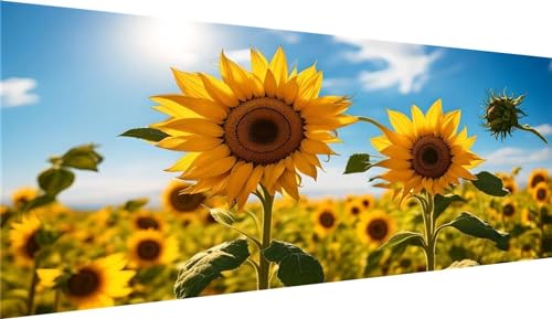 Broderie Diamant Kit Complet Fleur pour un salon lumineux | Peinture Diamant Adulte 90x180cm
