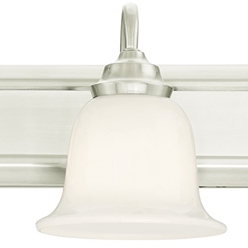 Image of Westinghouse 6301900 Harwell Brushed Nickel Four-Light Indoor Wall Fixture