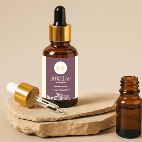 Shreedah Lemongrass Essential Oil (Cymbopogon flexuosus) 100% Pure Natural Oil for Aromatherapy, Diffuser, Skin Care & Massage – Steam Distilled (50ml)
