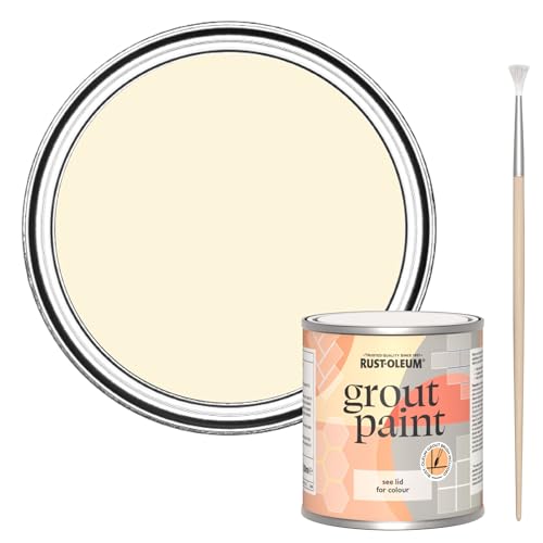 Rust-Oleum Beige Ultra-Durable Grout Paint - Clotted Cream 250ml