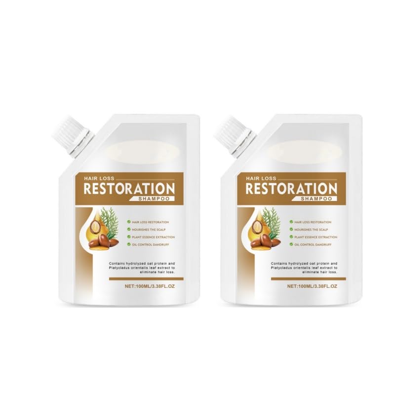 Champú Acondicionador, Tratamiento Capilar A Base De Plantas, Tratamiento Calmante Para El Cuero Cabelludo Oil Control (2PC)