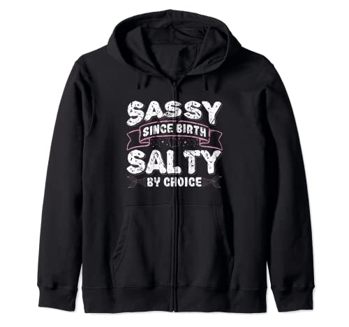 Sassy From Nacimiento Salty By Choice For Mermaid Loving Wife Sudadera con Capucha